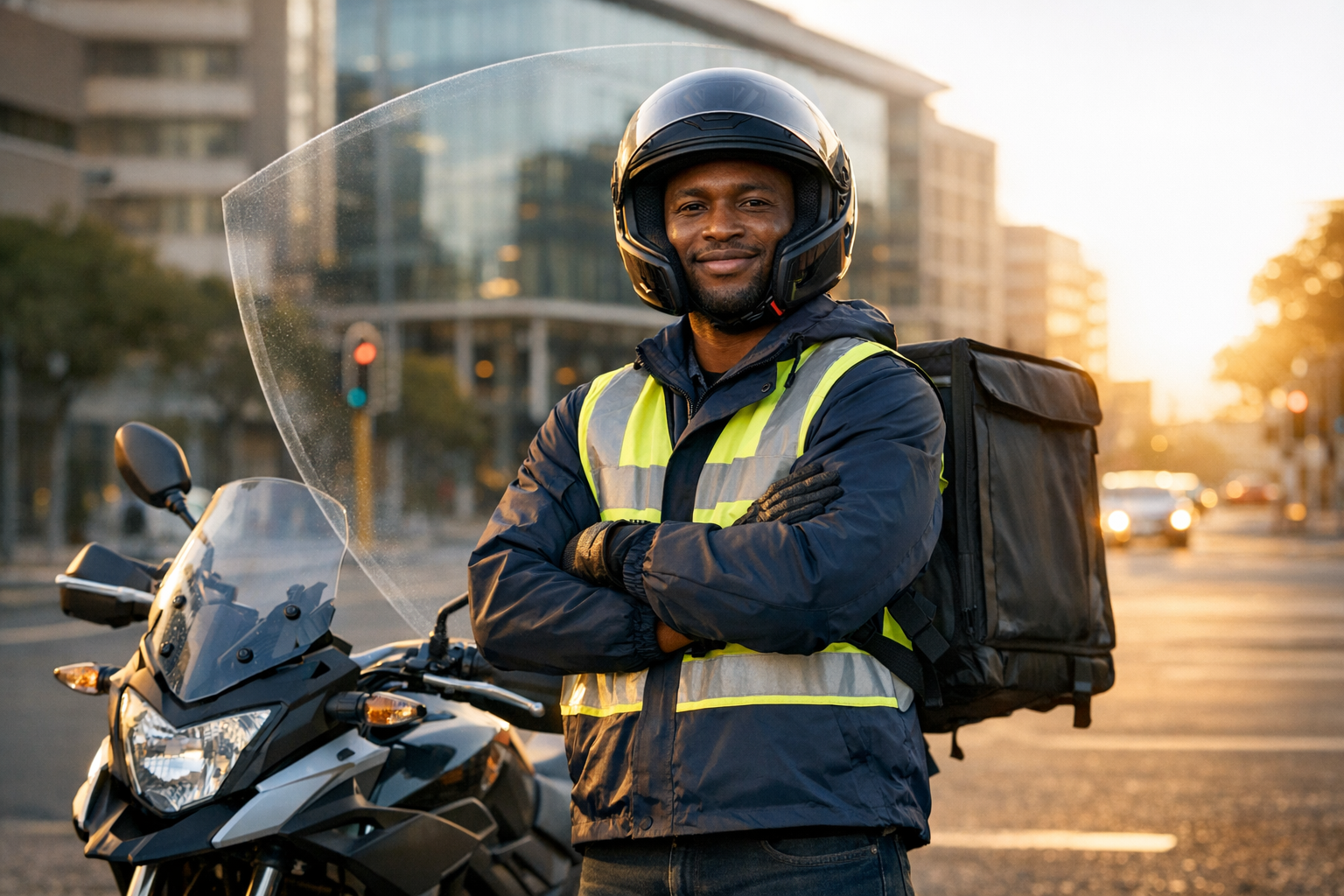 Motorbike rider representing biker assurance cover